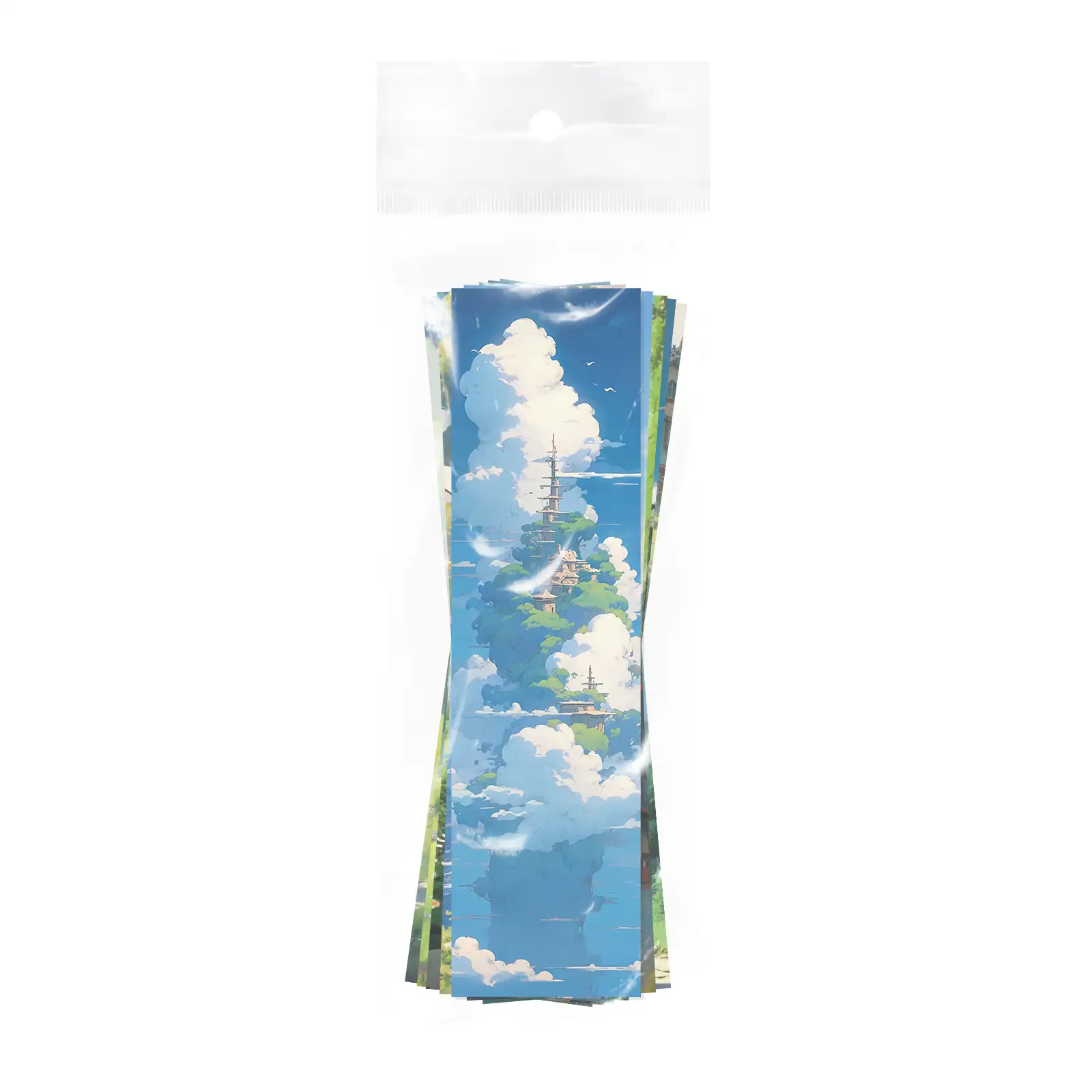 Qi Yu Miyazaki-Style Bookmarks, 30-Piece Set