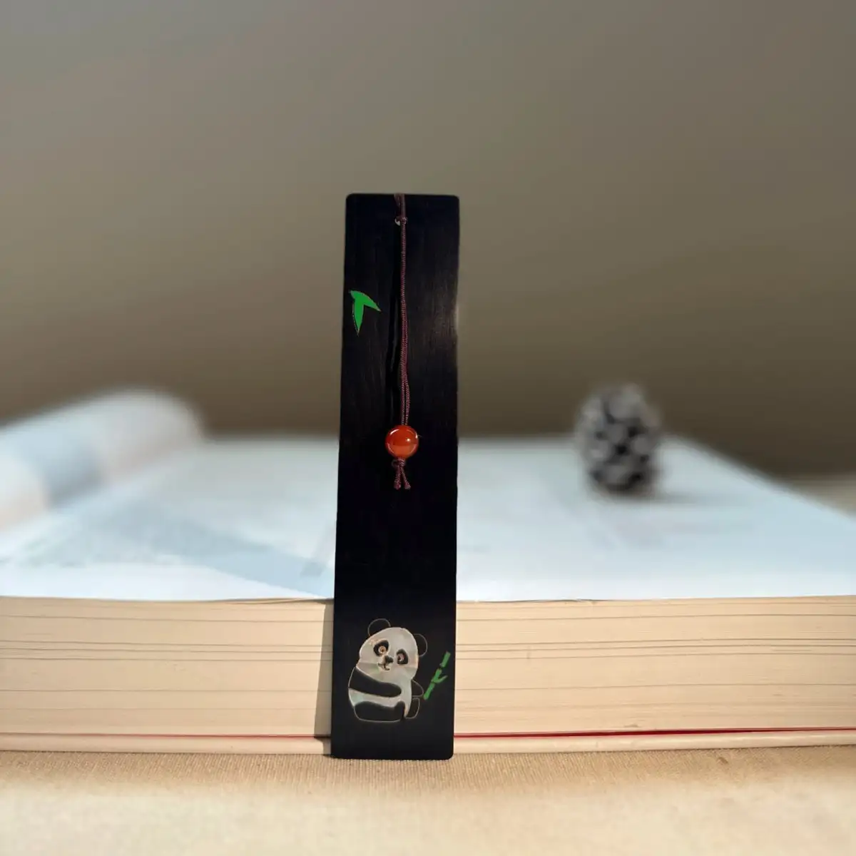 Chinese-Style Classical Wooden Bookmark Gift