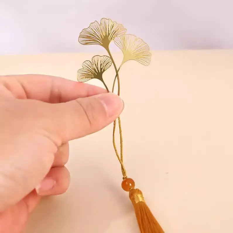 Teacher's Day Antique Chinese Style Metal Bookmark Gift Box