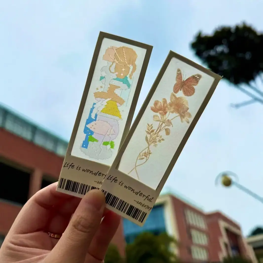Custom Translucent Illustrated Paper Bookmark