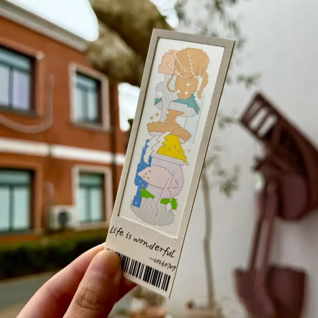 Custom Translucent Illustrated Paper Bookmark