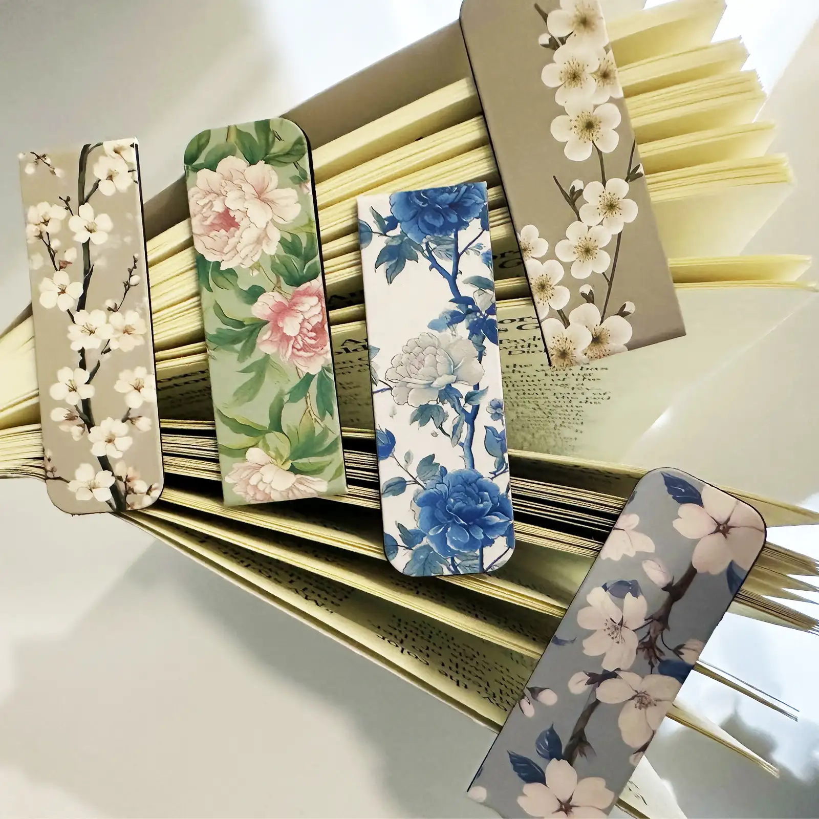 小花磁性書籤套組（5入）