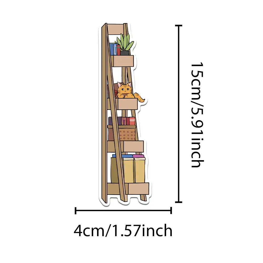 Cartoon Cat Bookmarks, 30-Piece Pack