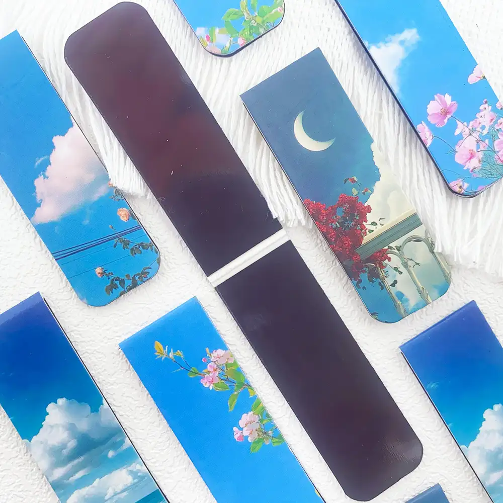 5-Pack Blue Sky Magnetic Bookmarks