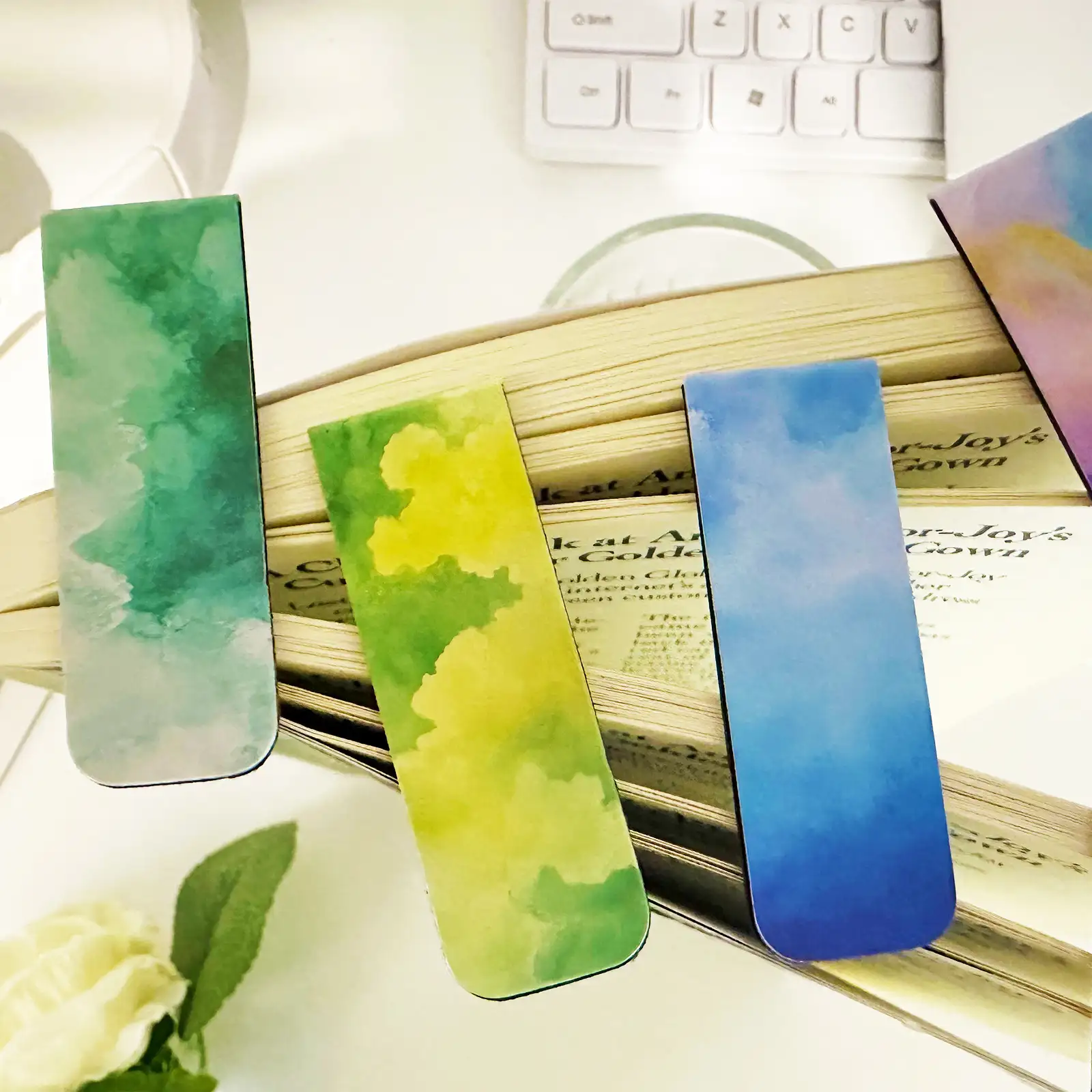 Qi Encounter Watercolor Magnetic Bookmark