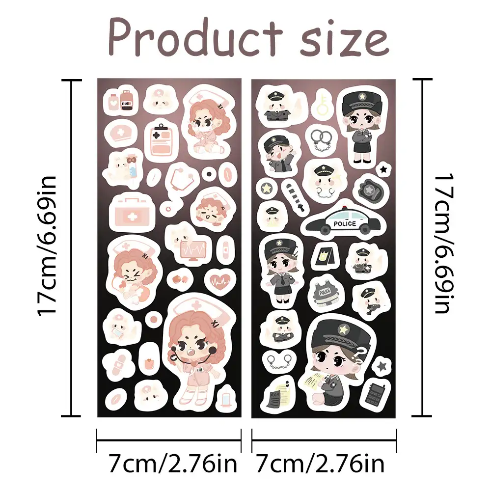 Meow Mi DIY Stickers for Notebooks and Phones, 2 Sheets