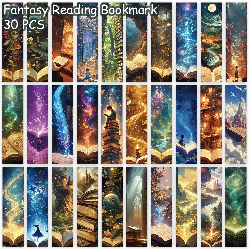 30-Piece Fantasy Art Bookmark Set