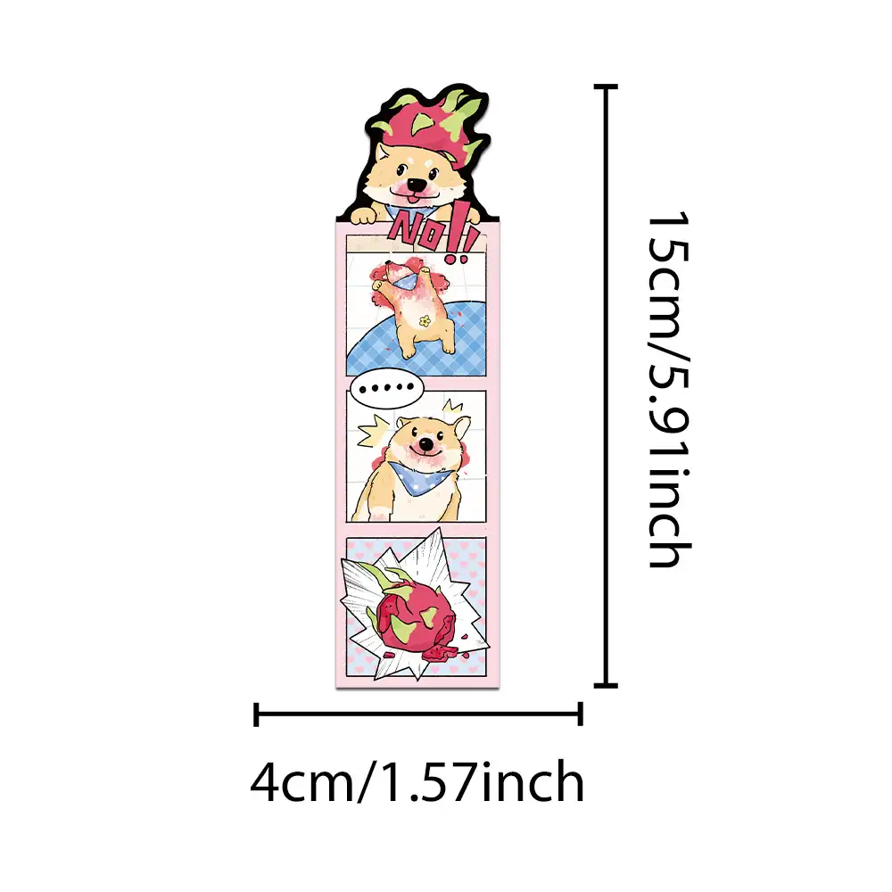 30-Pack Cartoon Dog Bookmarks