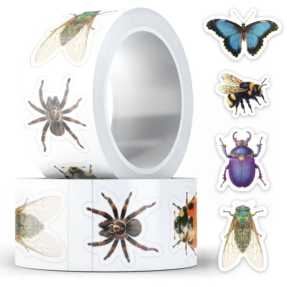 500 Realistic Spider Stickers for Luggage, Phones and Helmets