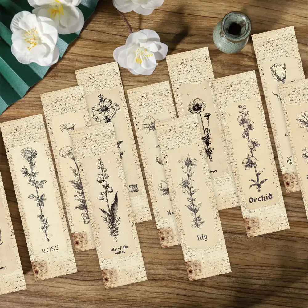 30入客製化誕生花書籤