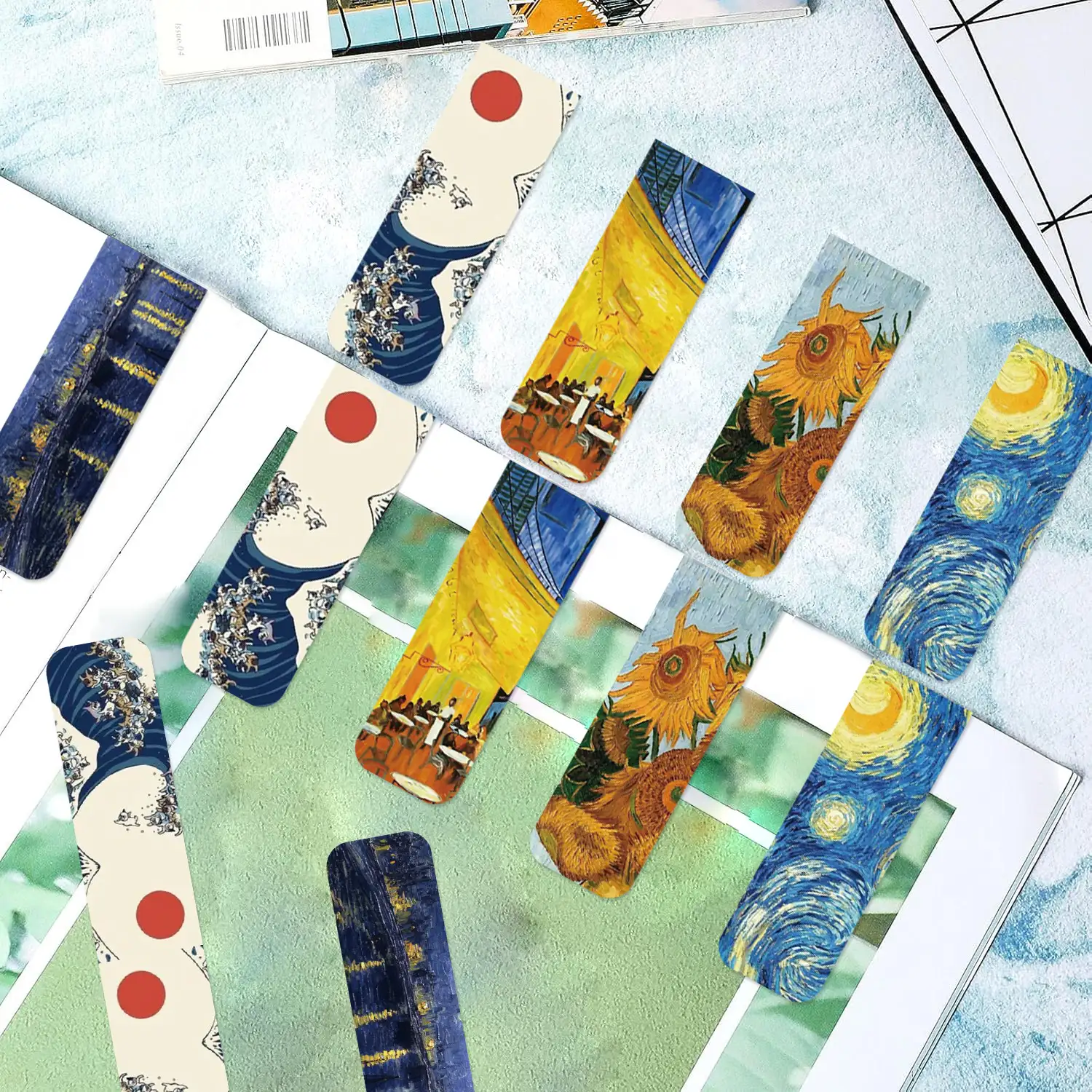 Magnetic Oil Painting Folding Bookmark