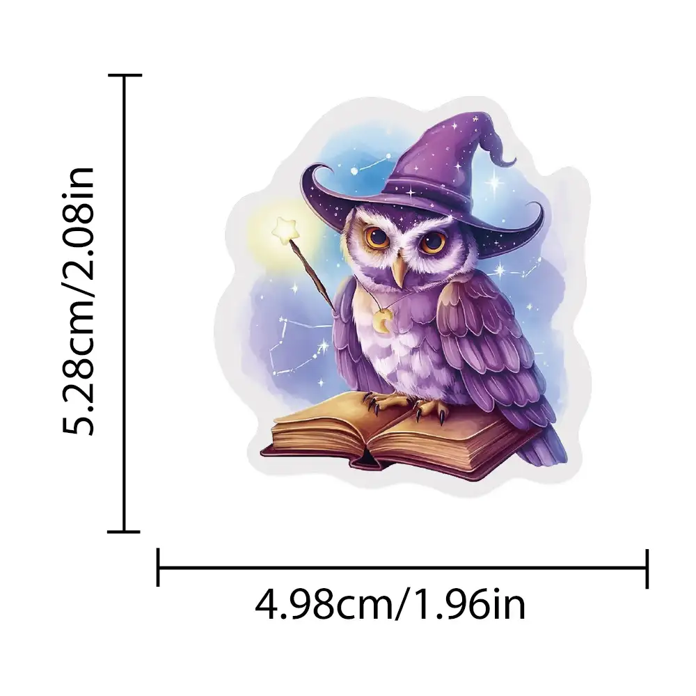 50張透明紫色魔法星球貼紙