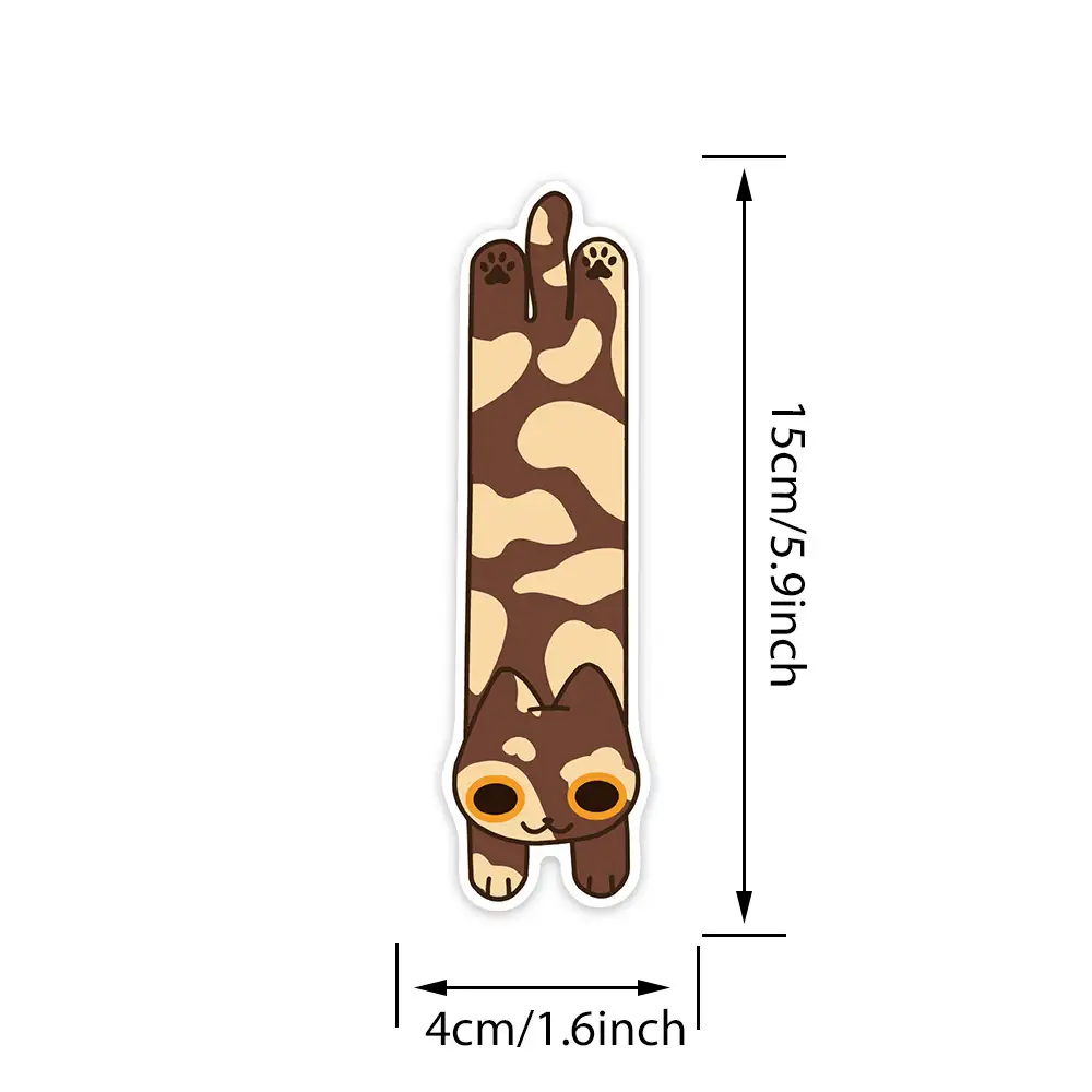 30-Pack Cartoon Cat and Puppy Paper Bookmarks
