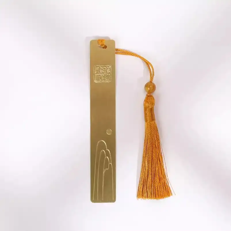 Hollow Brass Bookmark with Lettering