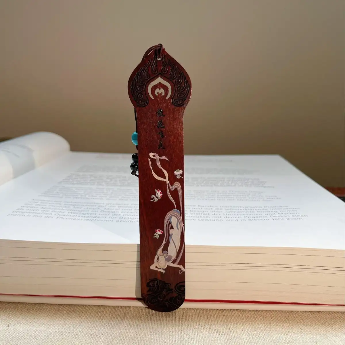 Chinese-Style Classical Wooden Bookmark Gift