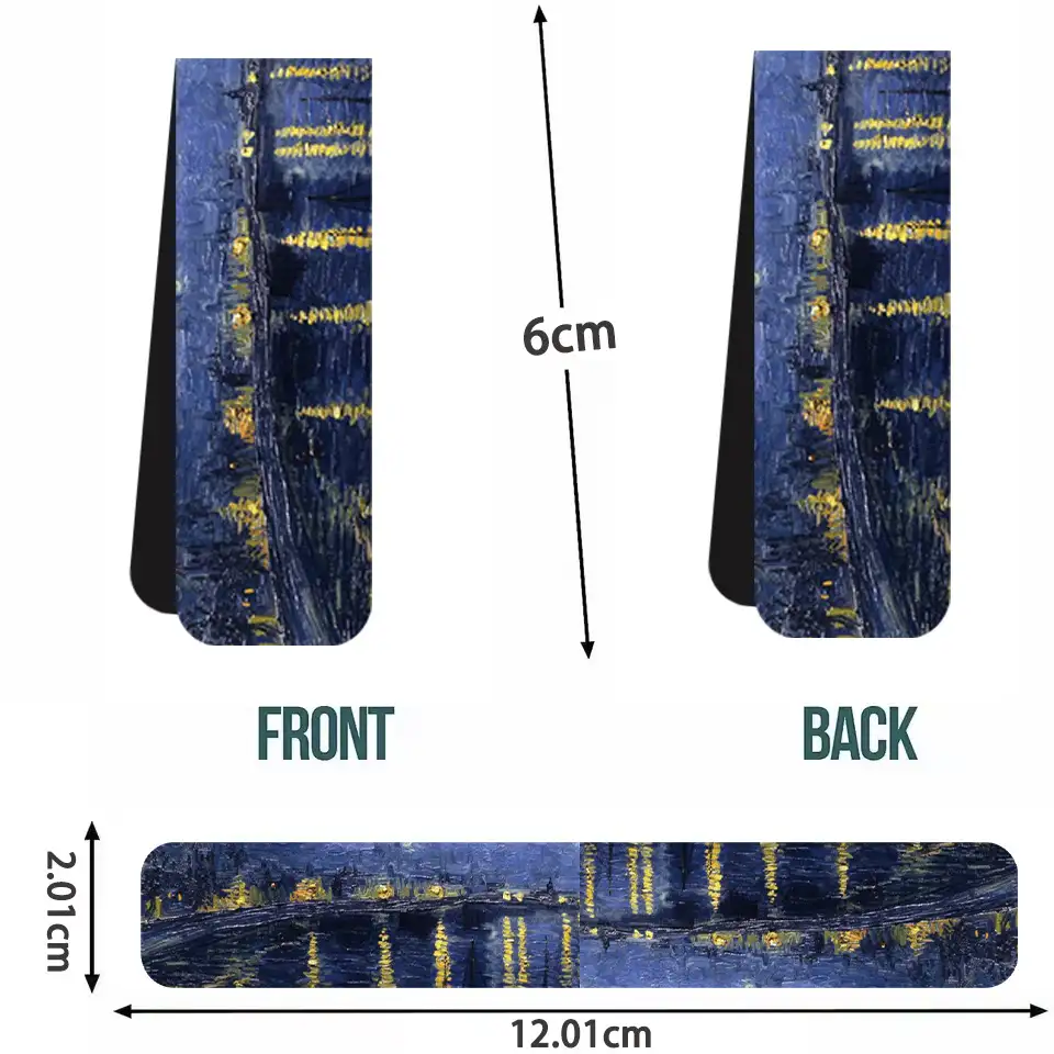 Magnetic Oil Painting Folding Bookmark