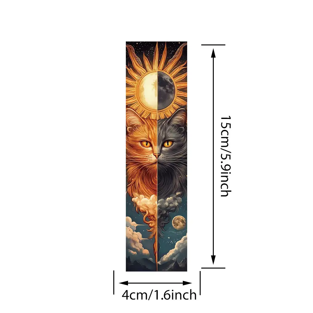 30-Pack Cat Tarot Paper Bookmarks