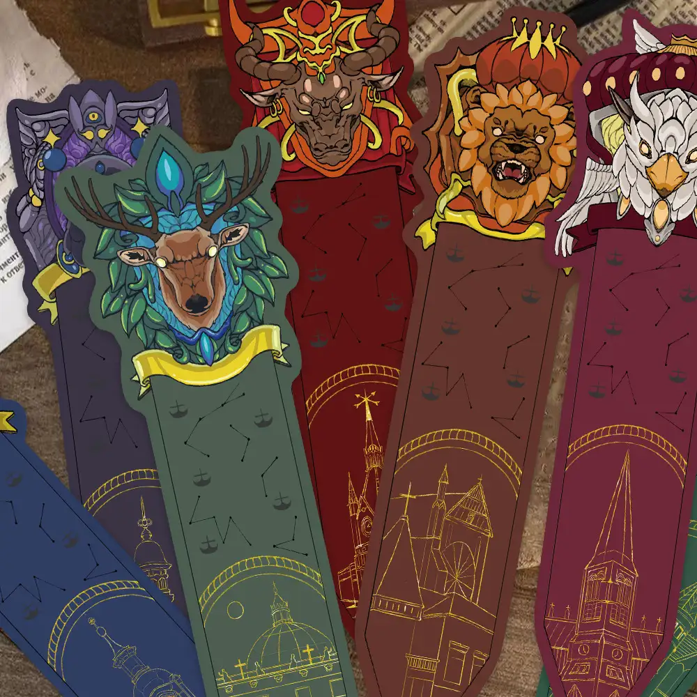 30 Cartoon Animal Bookmarks