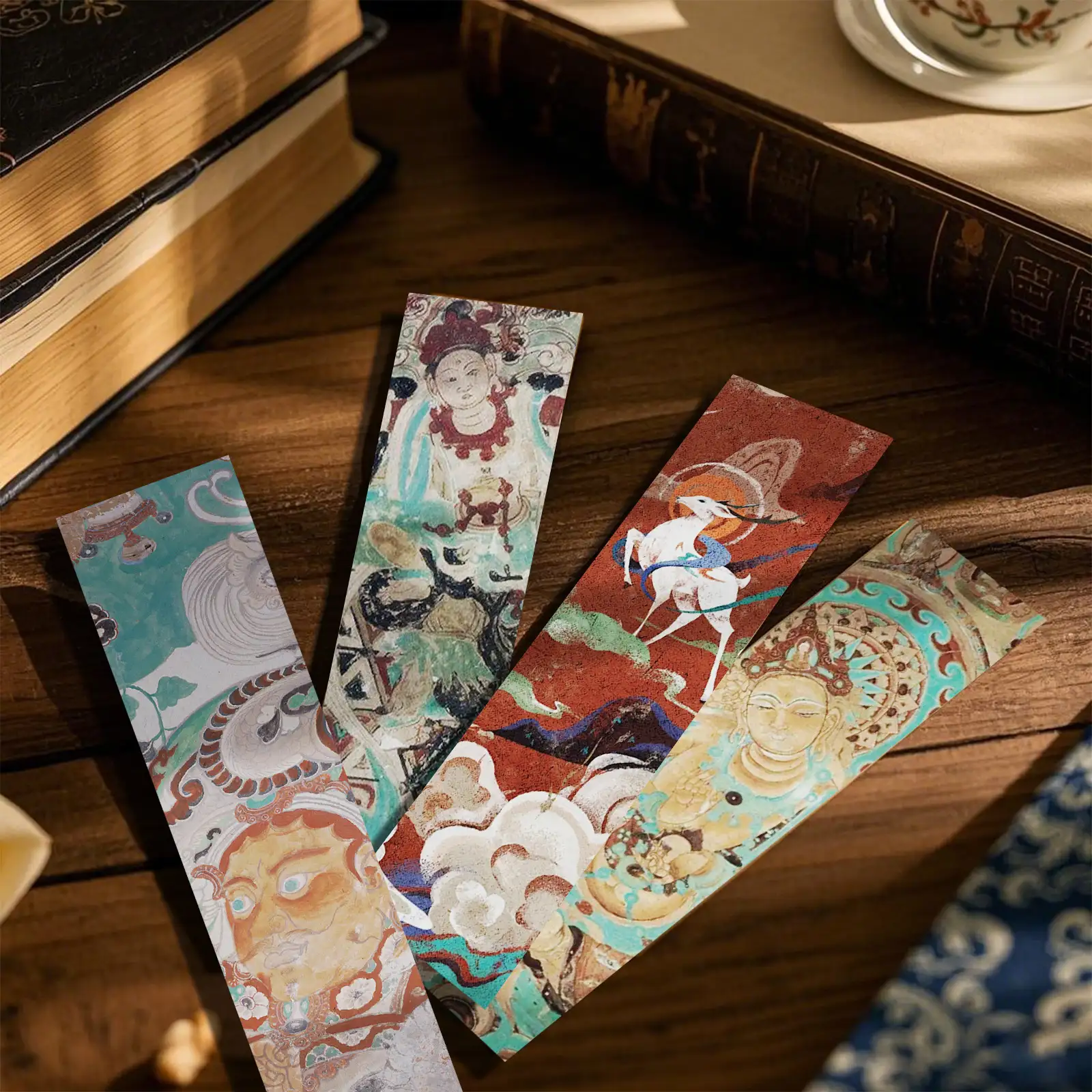 Qi Yu Dunhuang Mural Bookmarks, 30-Piece Set