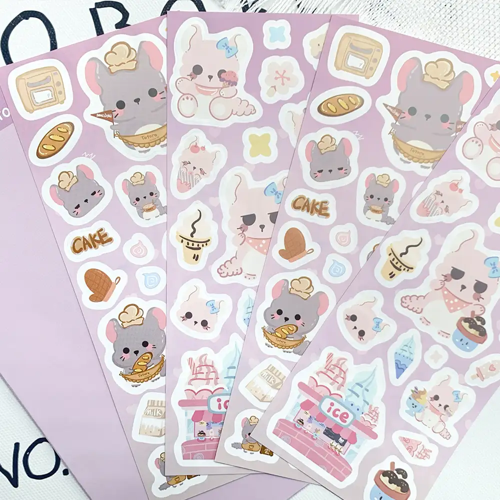 2-Sheet Totoro Sticker Pack for Laptops and Luggage