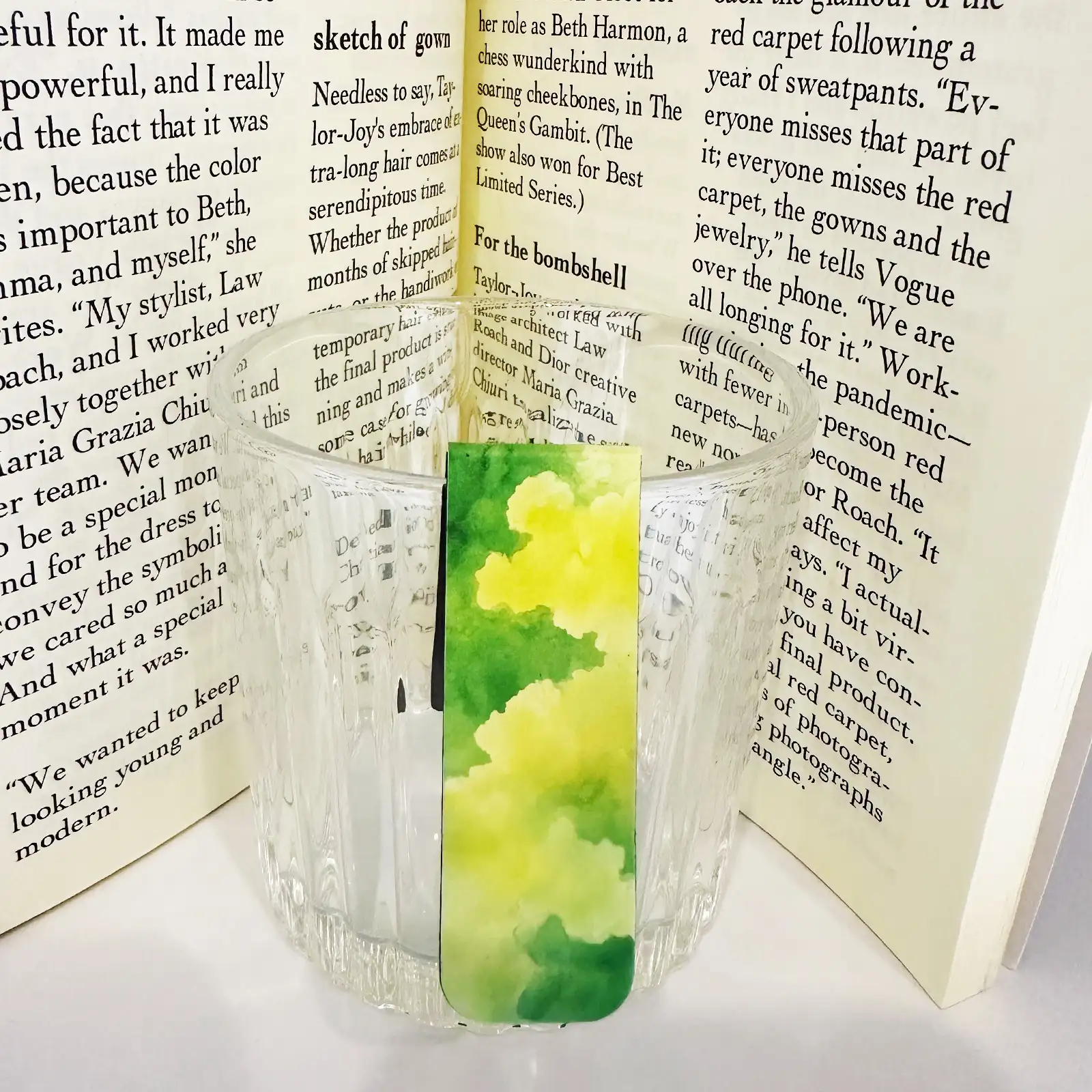 Qi Encounter Watercolor Magnetic Bookmark
