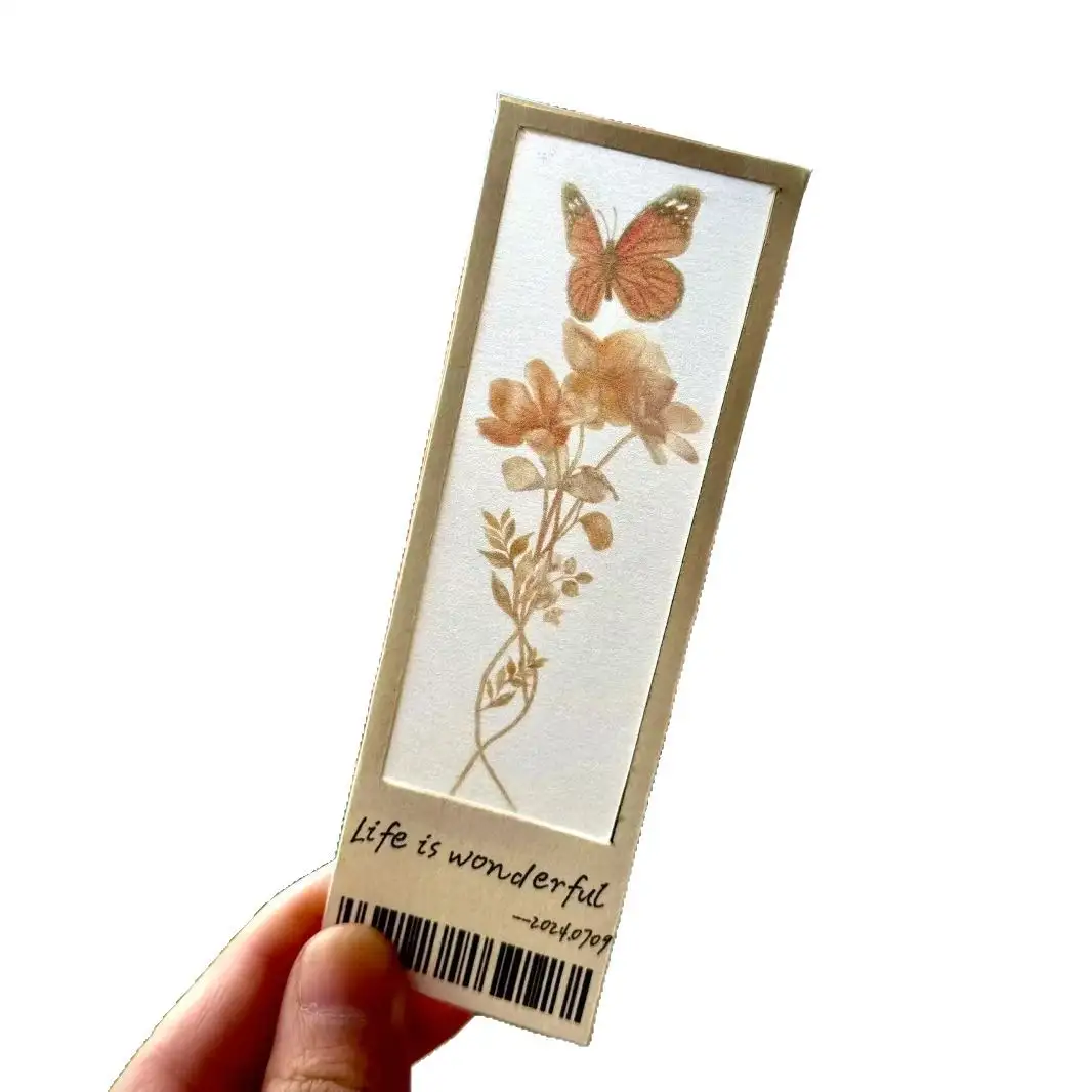 Custom Translucent Illustrated Paper Bookmark