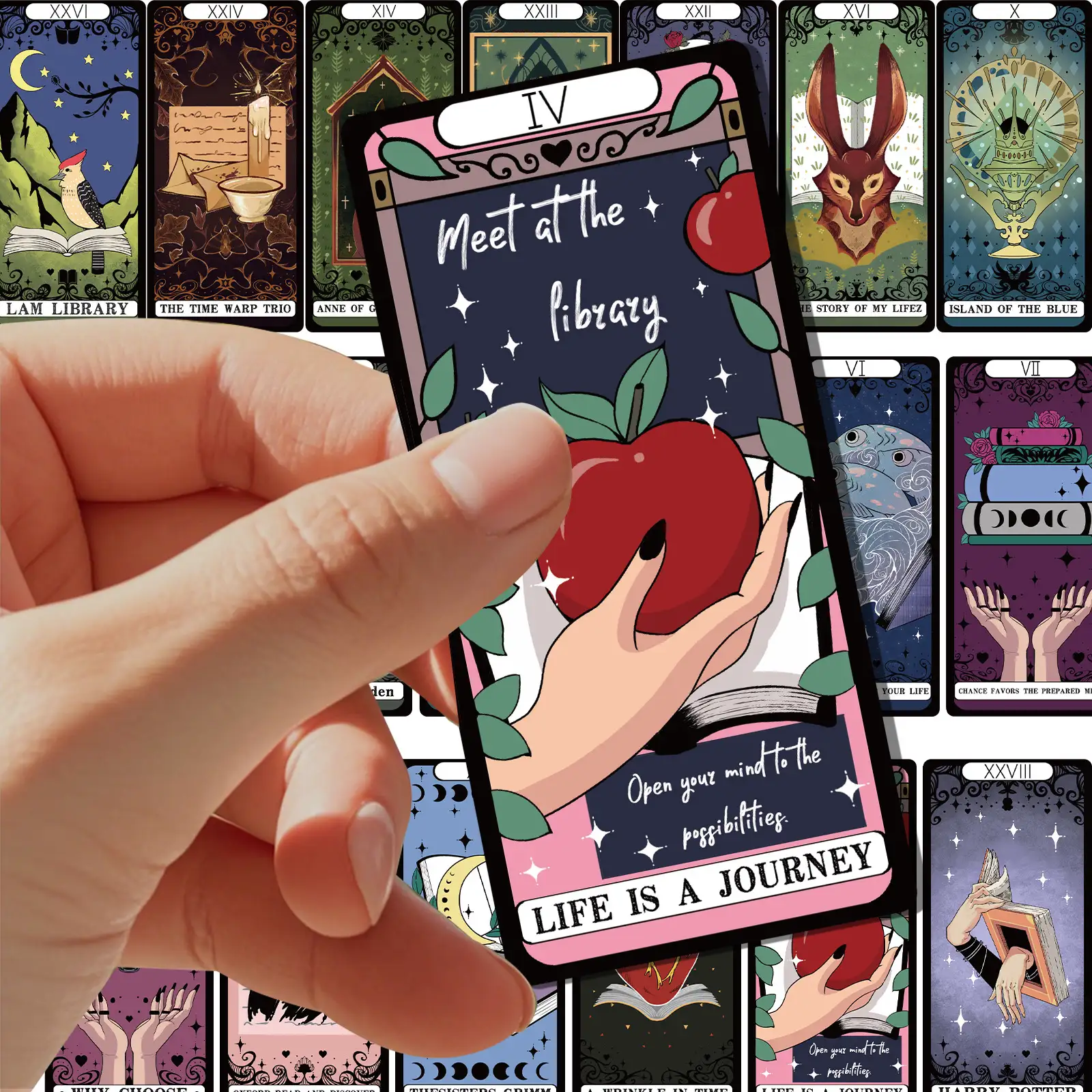 Qi Encounter Game Card Bookmarks, 30-Piece Set