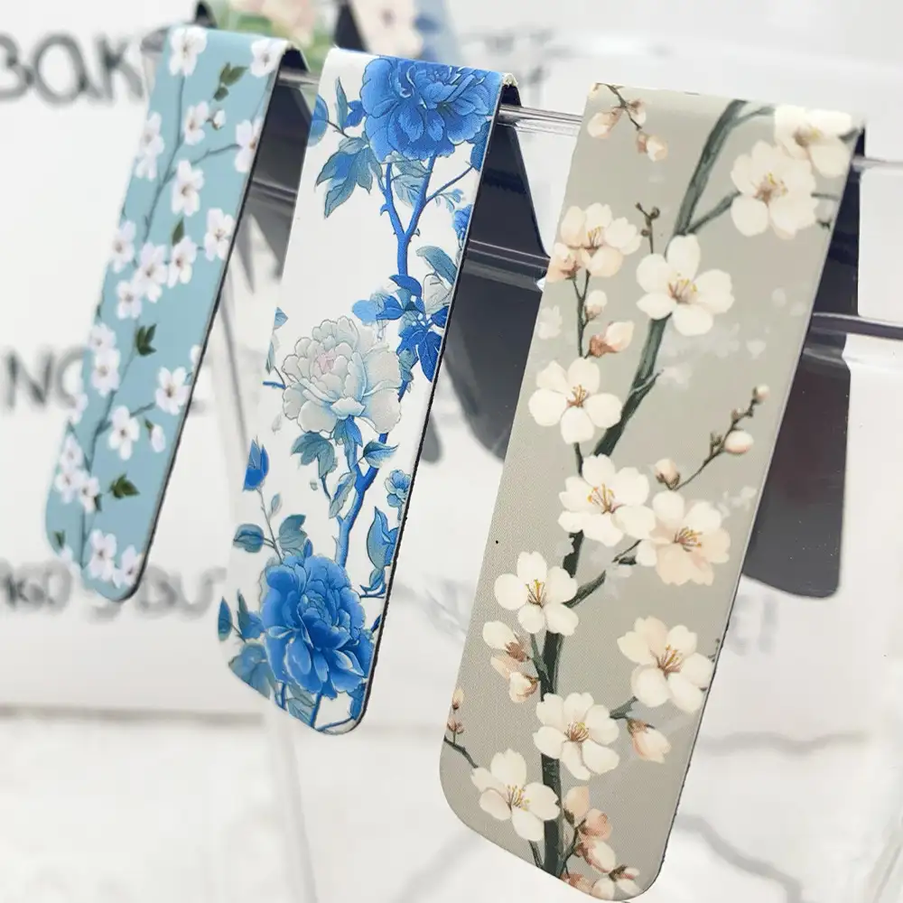 5-Pack Cartoon Flower Magnetic Bookmarks