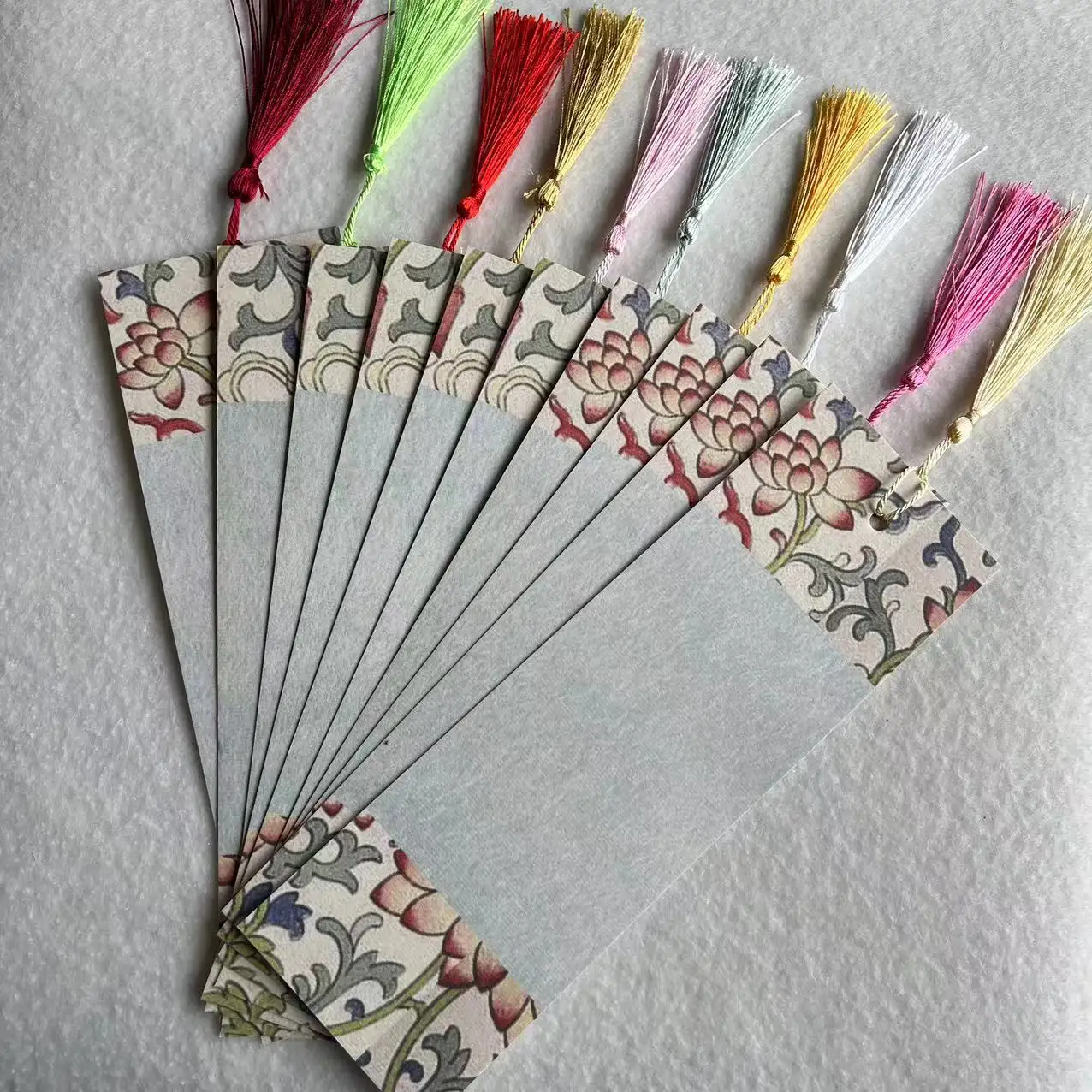 Blank Antique-Style Wax-Dyed Xuan Paper Bookmark