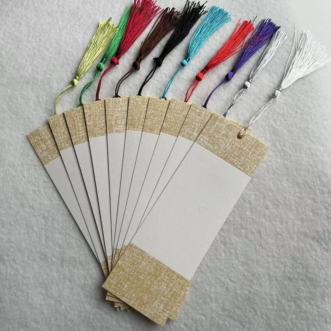 Blank Antique-Style Wax-Dyed Xuan Paper Bookmark