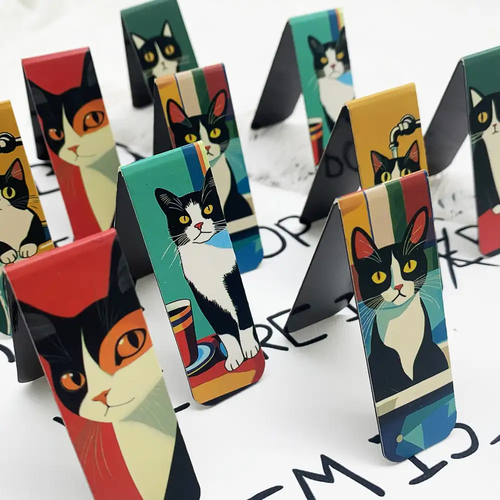 Cat Magnetic Bookmarks, 5-Pack