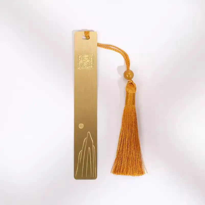 Hollow Brass Bookmark with Lettering
