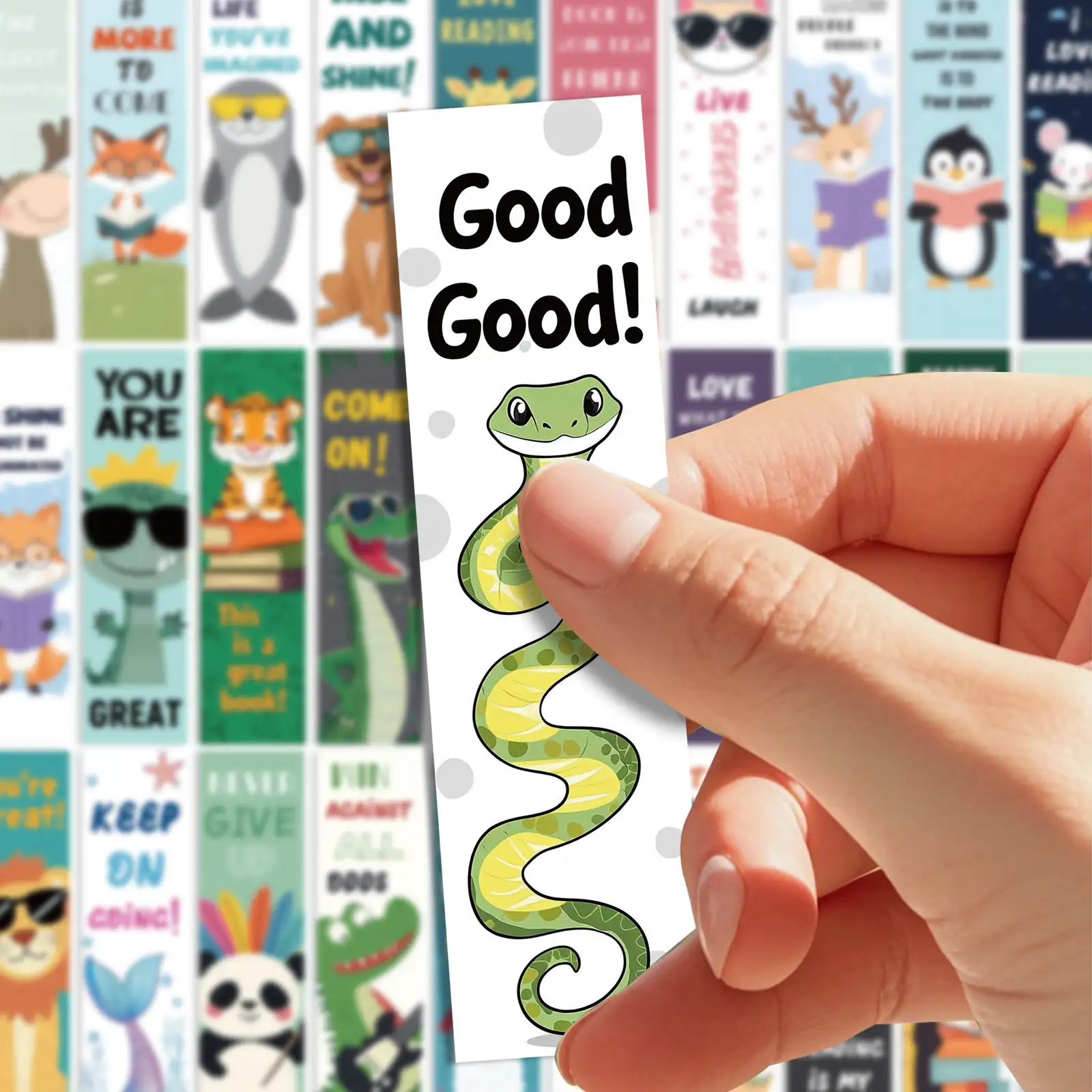 30 Cartoon Animal Bookmarks for Students