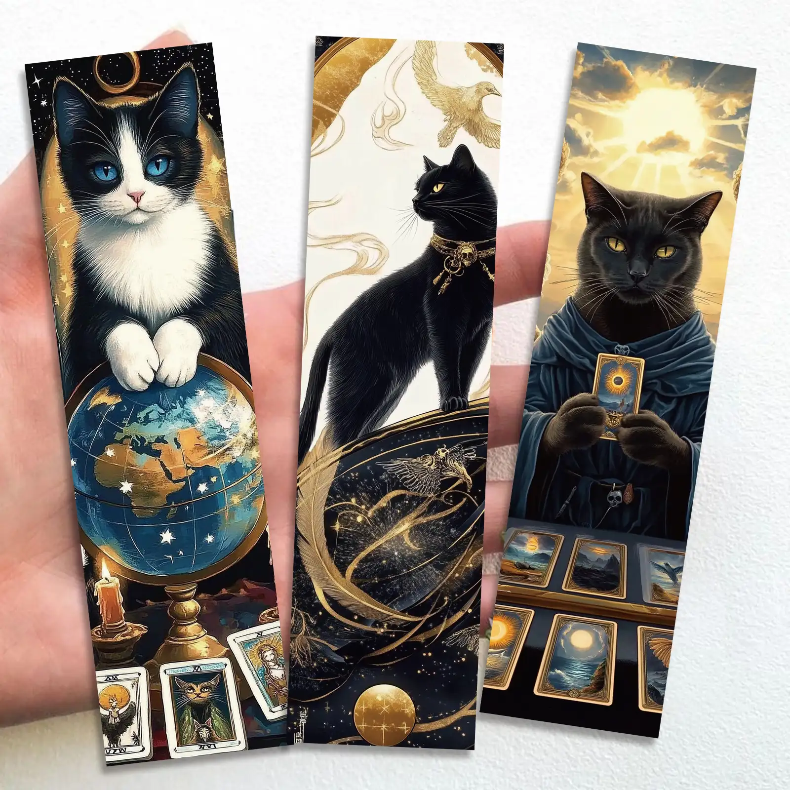 Cat Game Card Bookmark Set, 30 Pieces