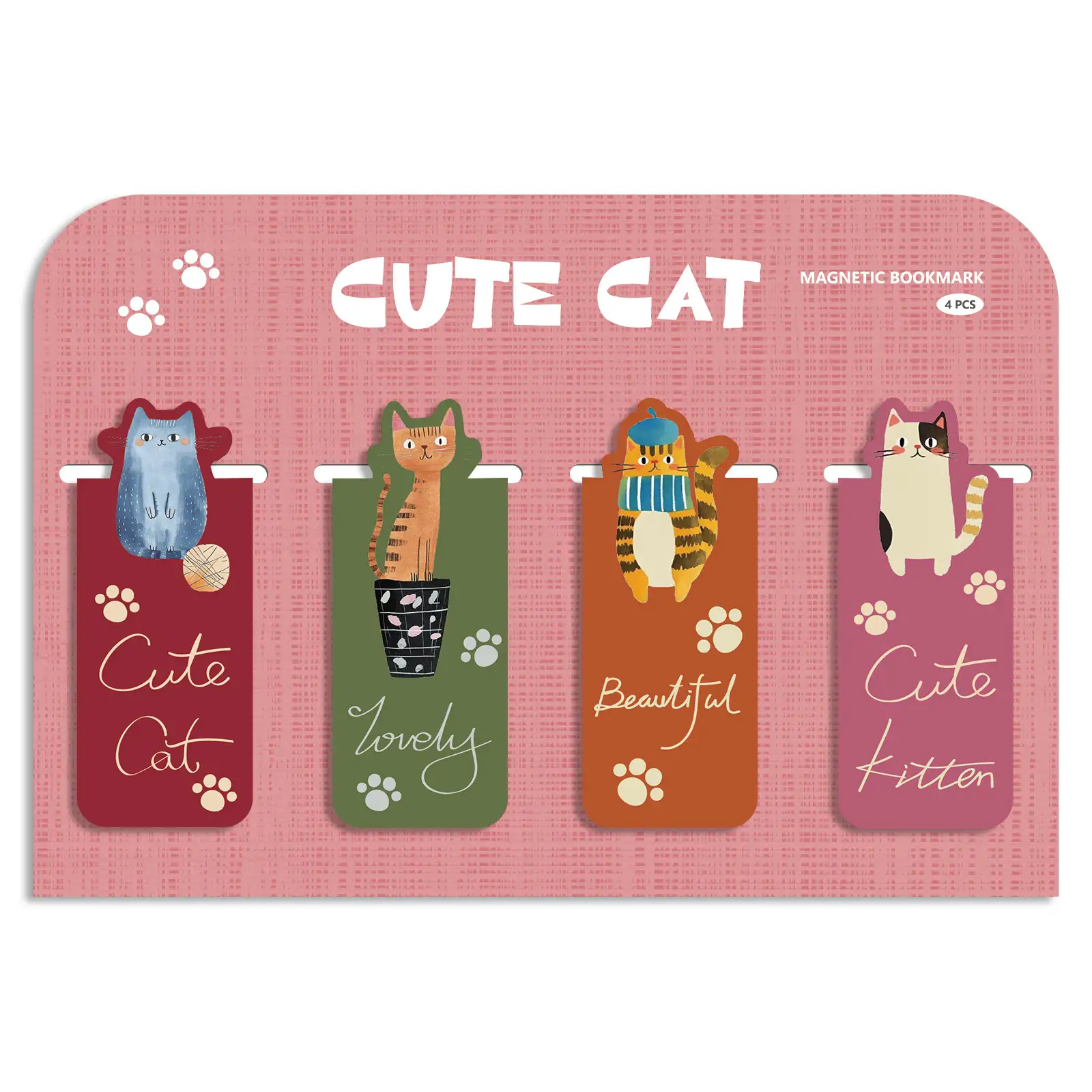 Cute Cat Magnetic Bookmark
