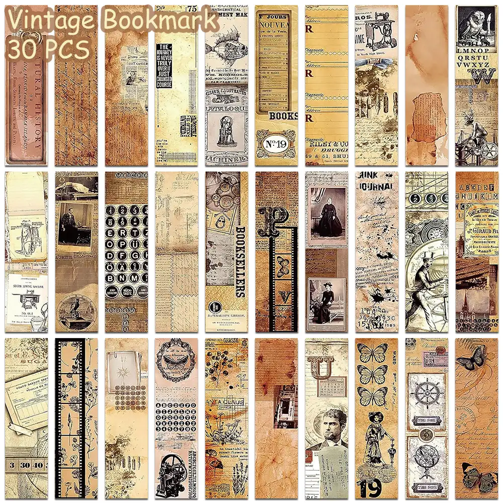 Retro Butterfly Bookmarks, 30-Piece Set