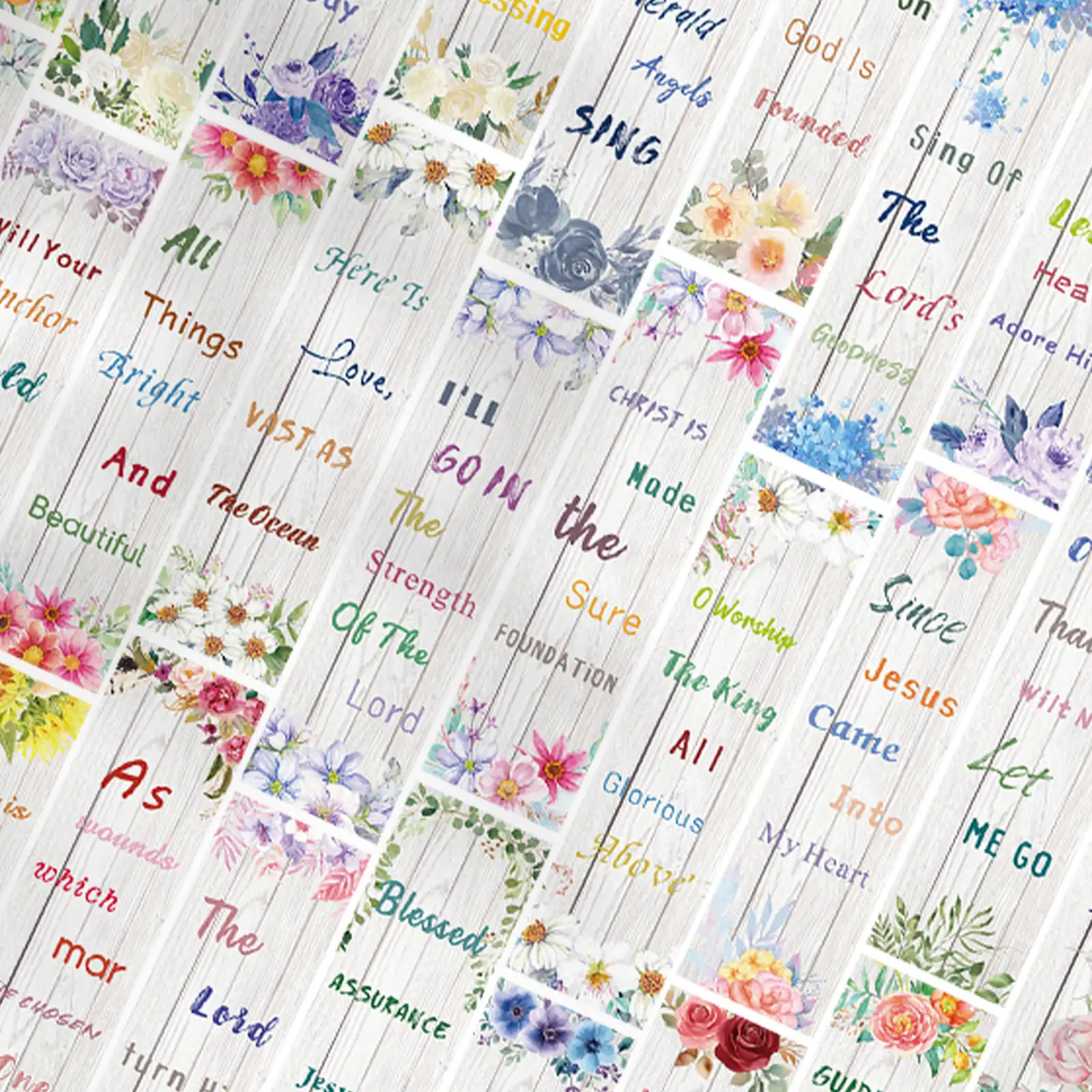 30 English Bible Poetry Bookmarks