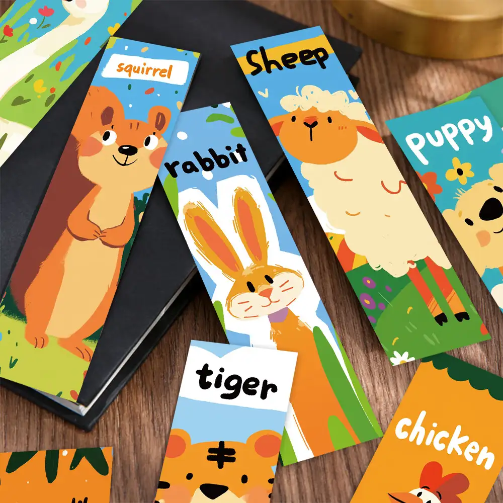 30 Cartoon Animal Graffiti Bookmarks