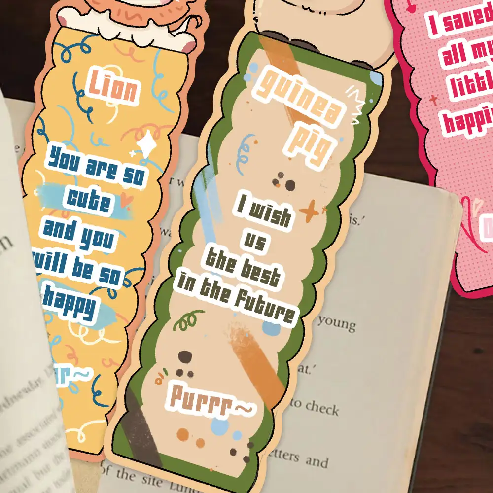 30 Cartoon Animal Theme Bookmarks