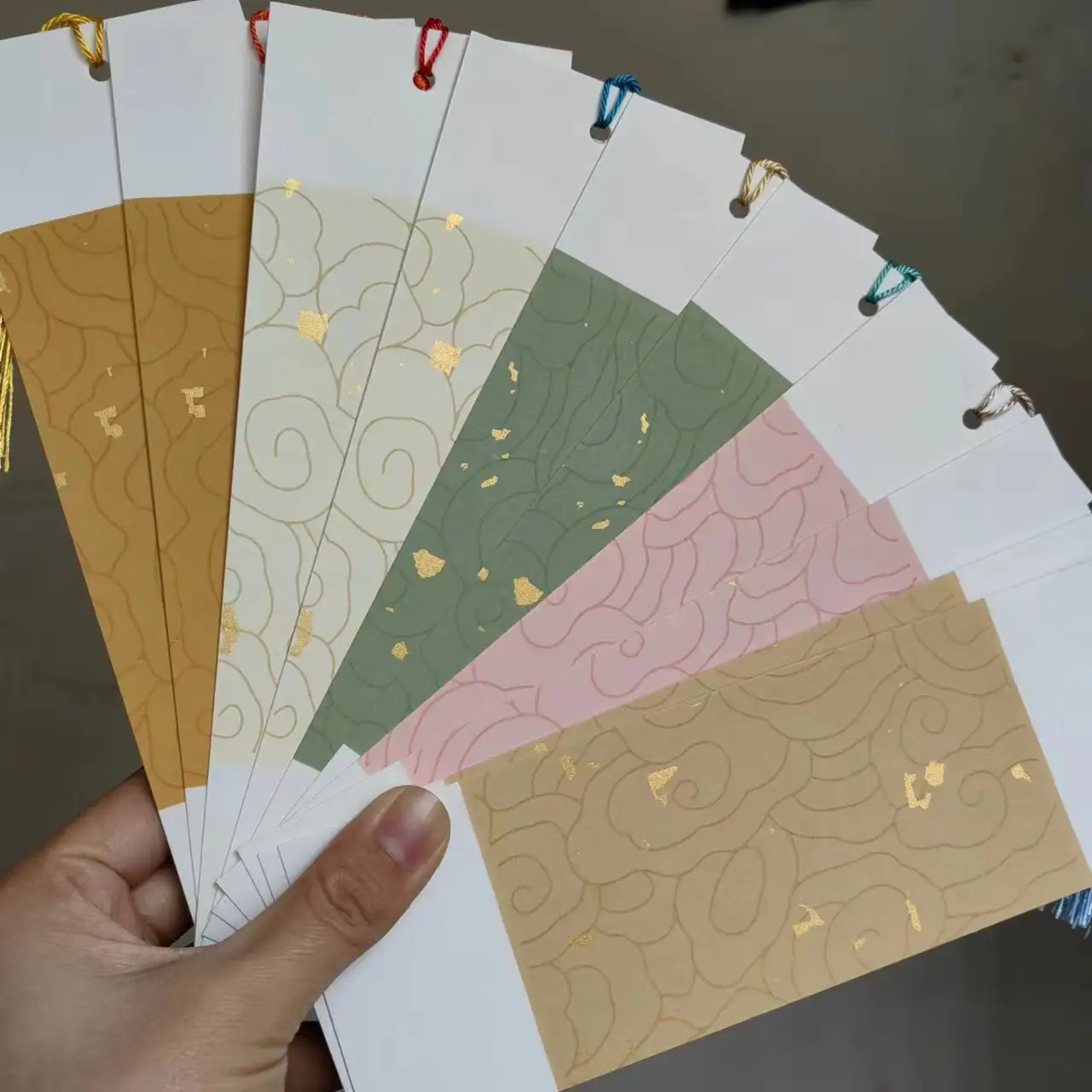 Blank Antique-Style Wax-Dyed Xuan Paper Bookmark