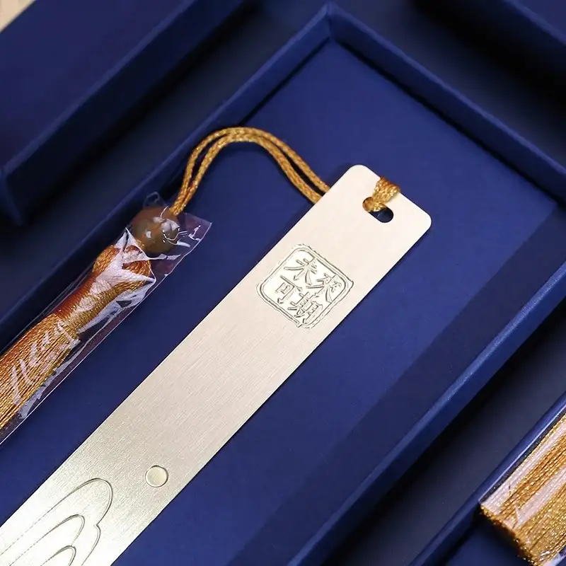 Hollow Brass Bookmark with Lettering