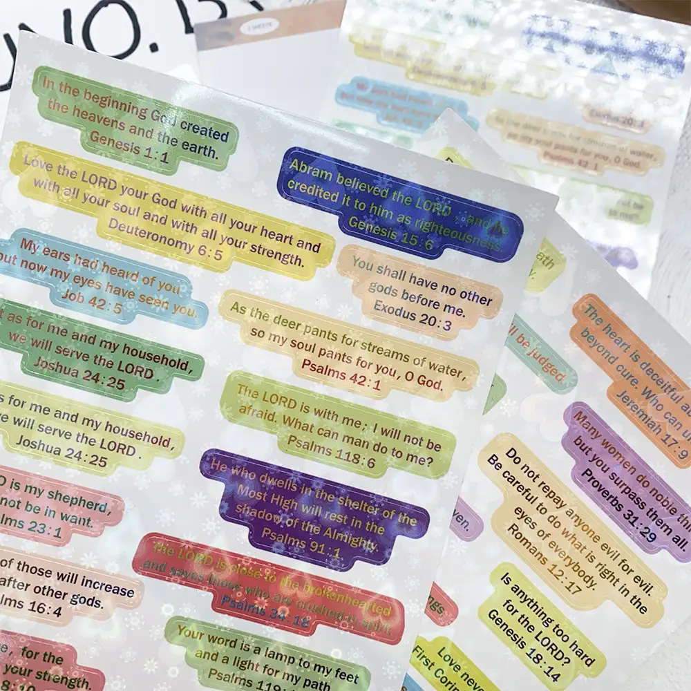 2-Pack Waterproof PET Quote Stickers for Laptops and Phones