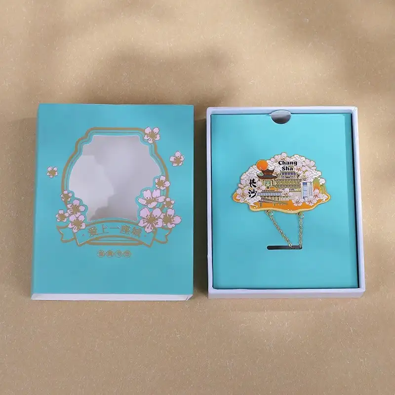 Chinese City Landmarks Metal Bookmark