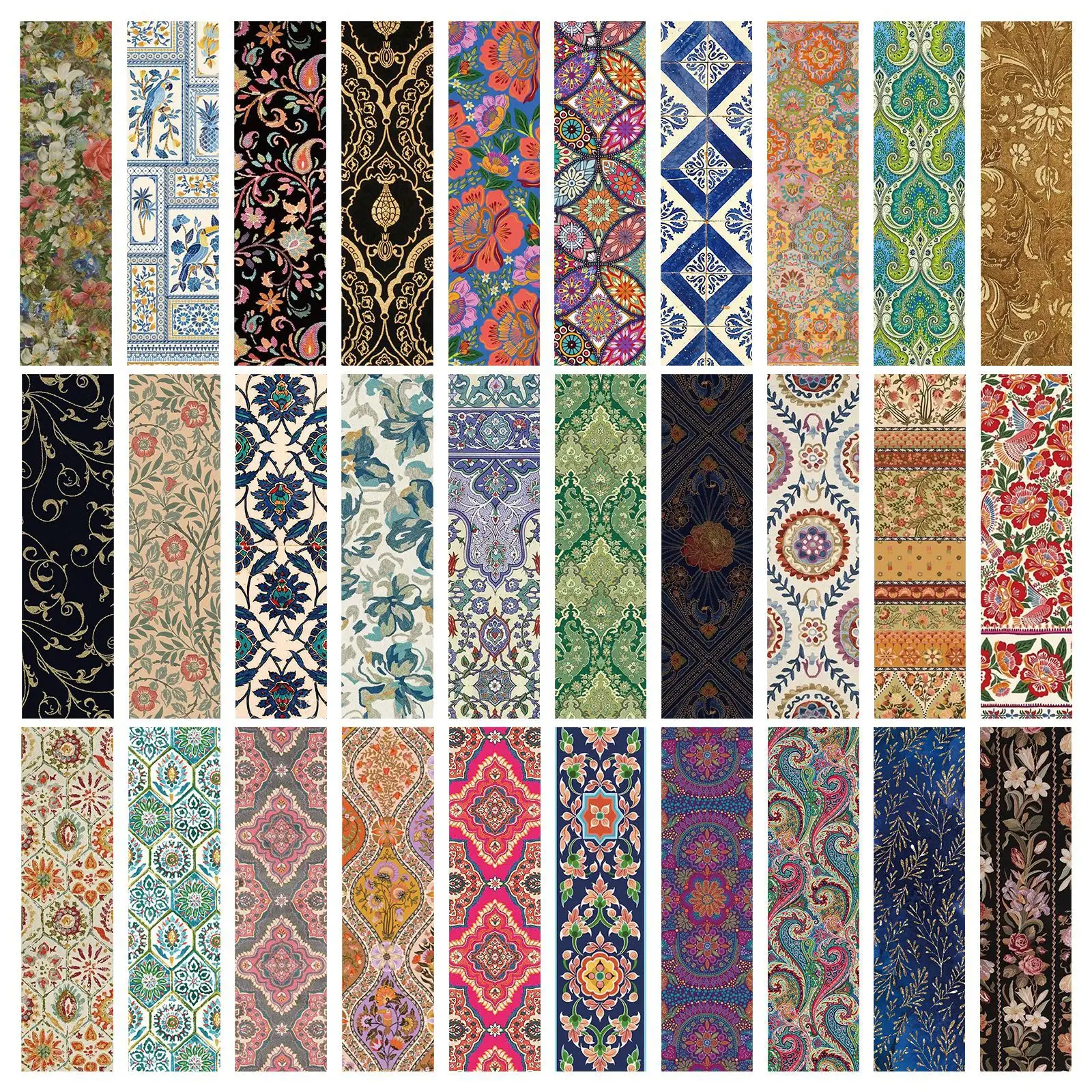 30-Piece Chinese Antique-Style Bookmarks