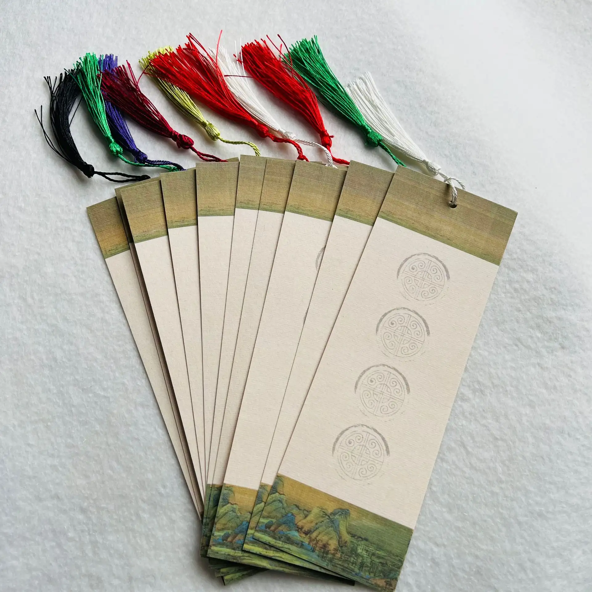Blank Antique-Style Wax-Dyed Xuan Paper Bookmark