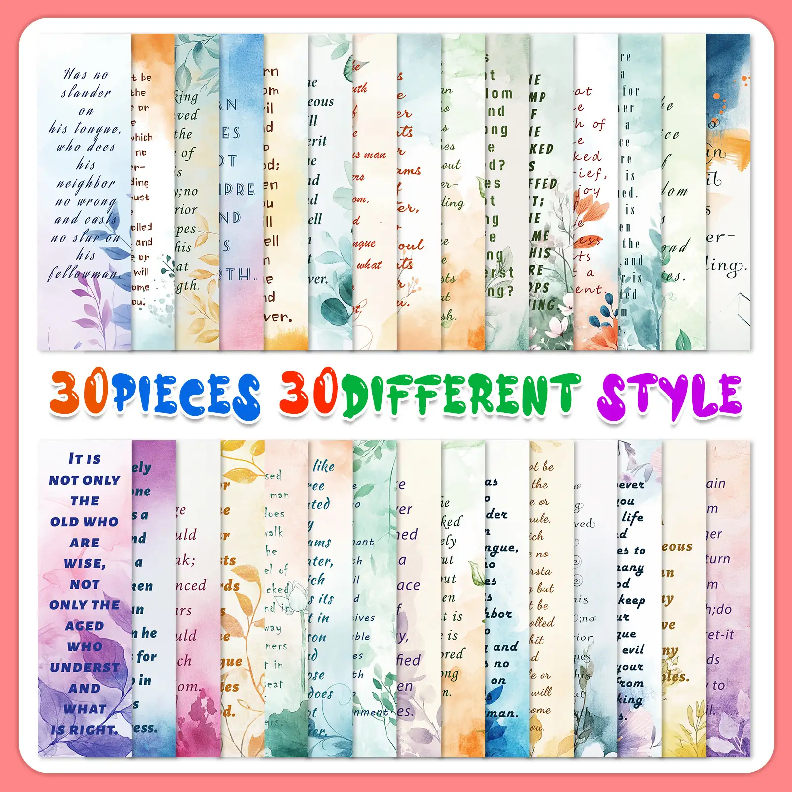 Graphic Paper Bookmarks for Students