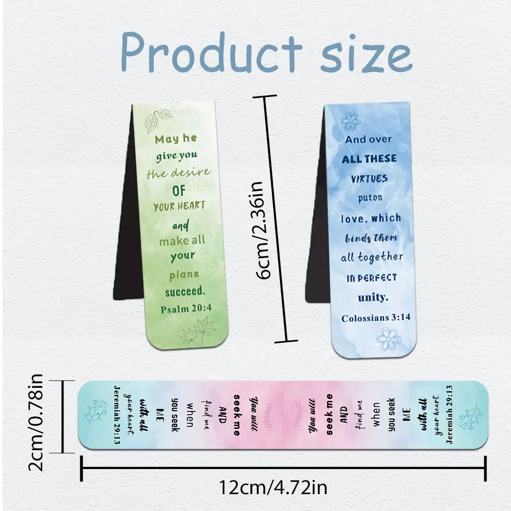 5-Pack Magnetic Bookmarks for Students
