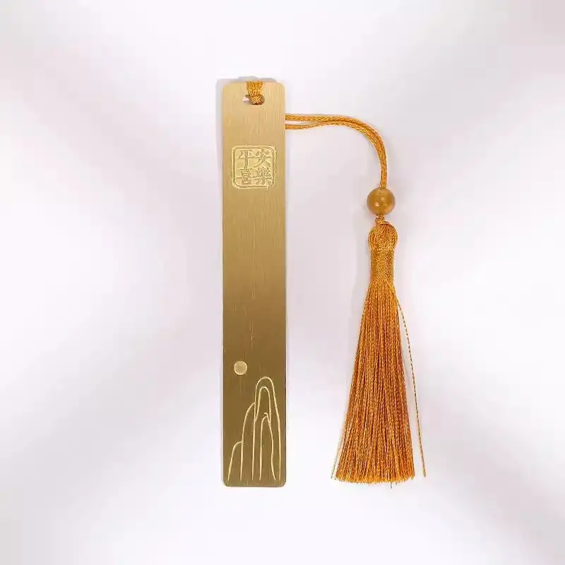 Hollow Brass Bookmark with Lettering